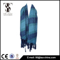 Blue loop dyed yarn 76*186 cm soft shawl